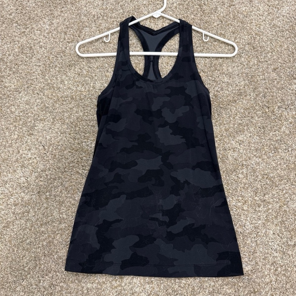 Lululemon Camouflage Racerback Tank Top